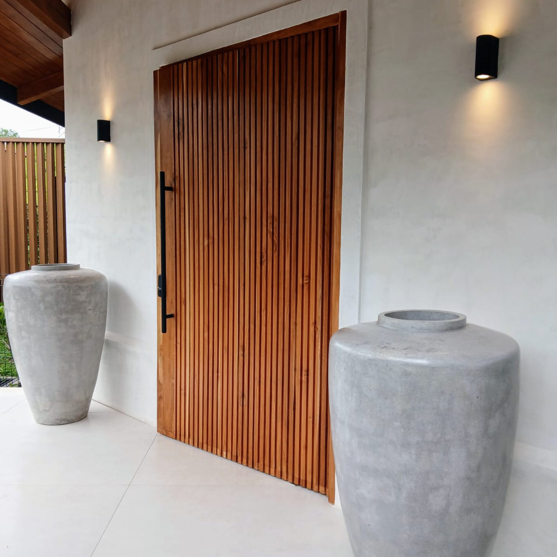 Installed Tall Planters