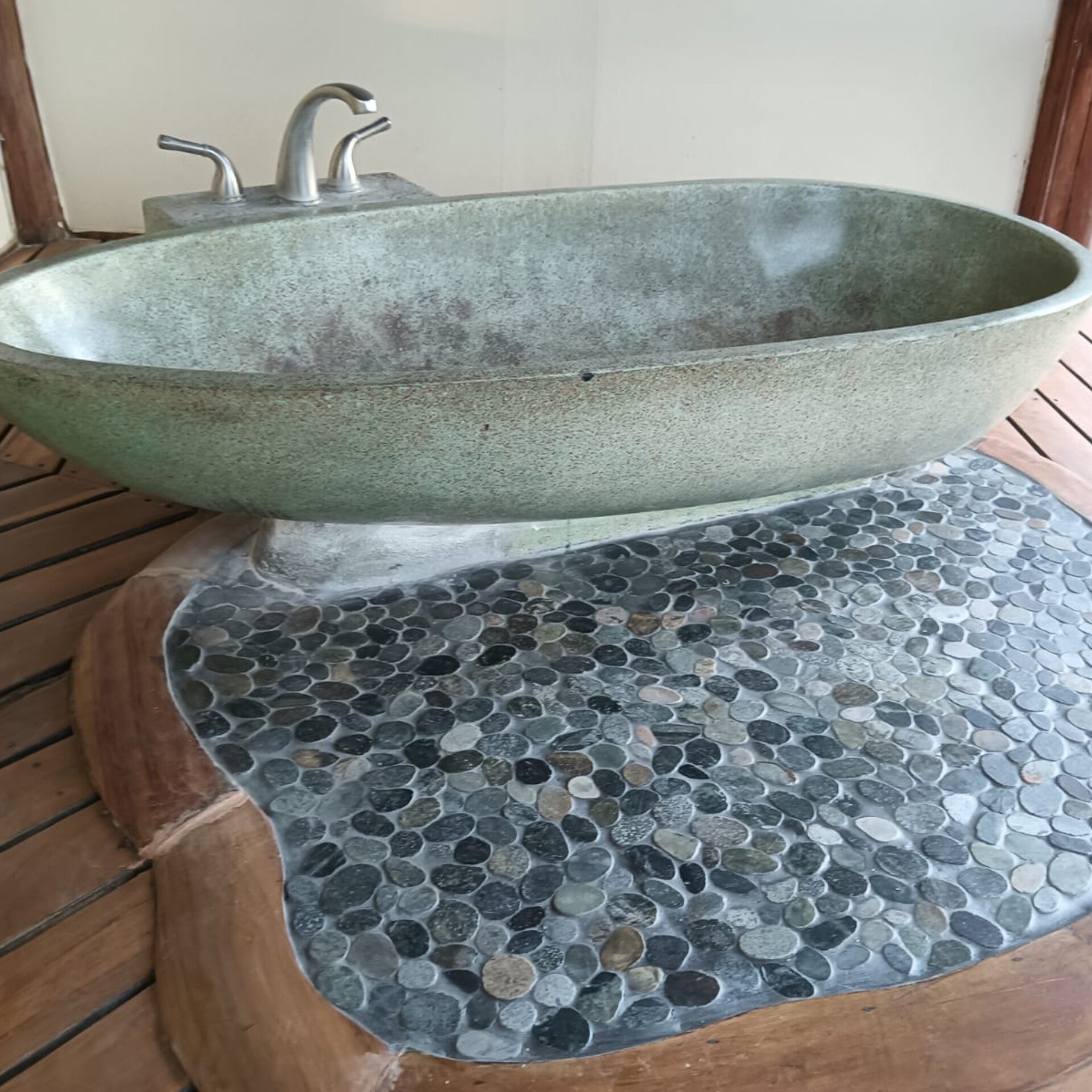 Installed Green Bath